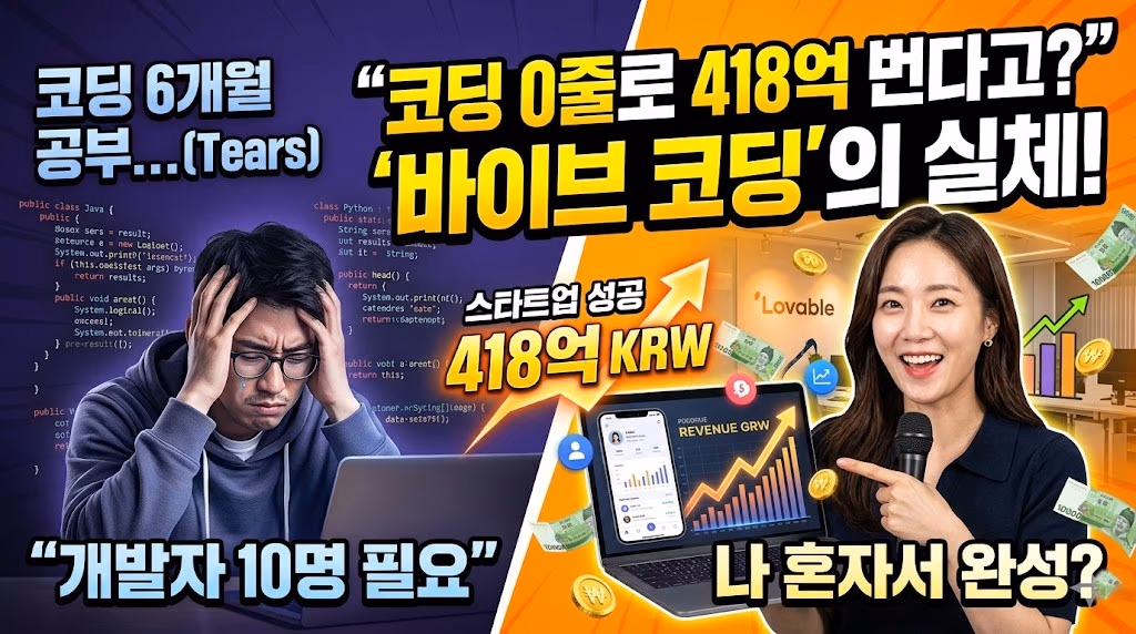 바이브코딩이란? AI 코딩 툴 '러버블'로 시작하는 1인 창업 입문 가이드