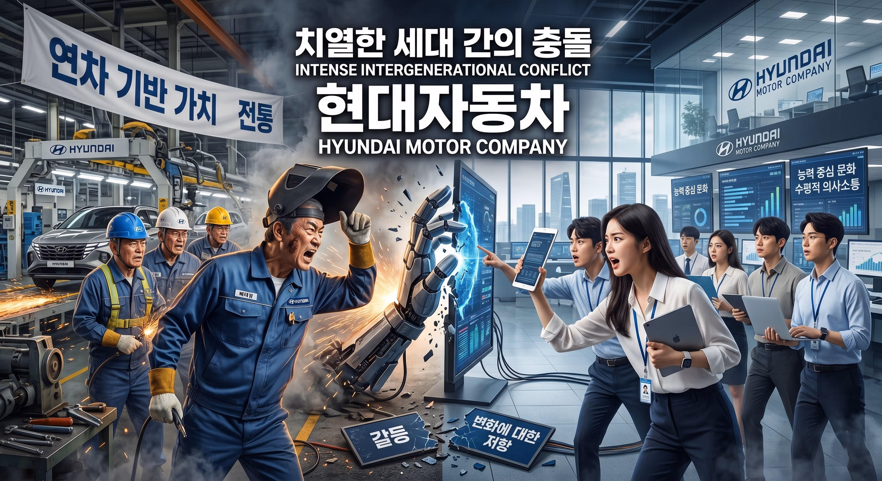 현대차 세대 갈등의 진실 — 모빌리티 혁명이 바꾸는 일자리의 미래