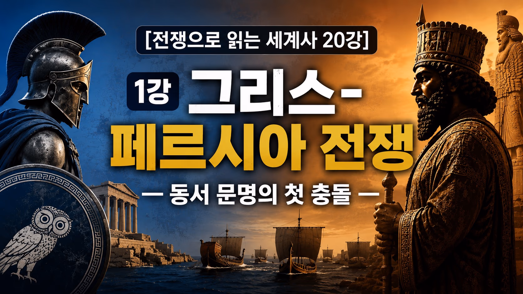 그리스 페르시아 전쟁 완벽 정리 (마라톤, 테르모필레 300, 살라미스 해전) | 세계사 1강