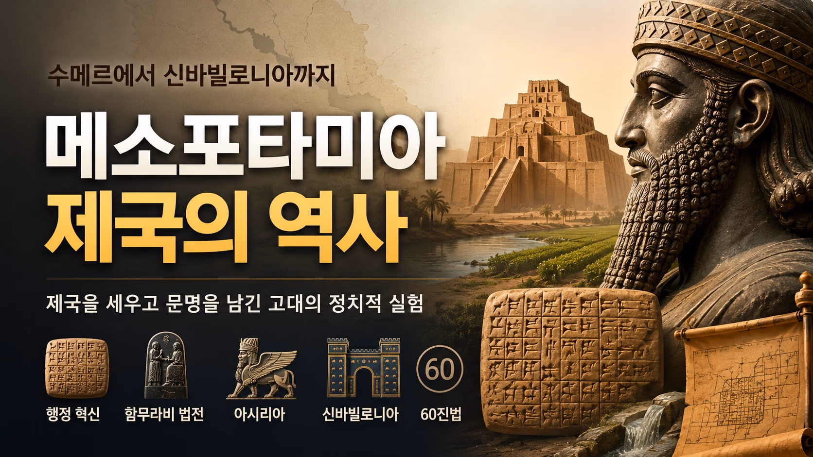 메소포타미아 제국 흥망성쇠 완벽 정리 (아카드, 바빌론, 아시리아, 신바빌로니아) | 세계사