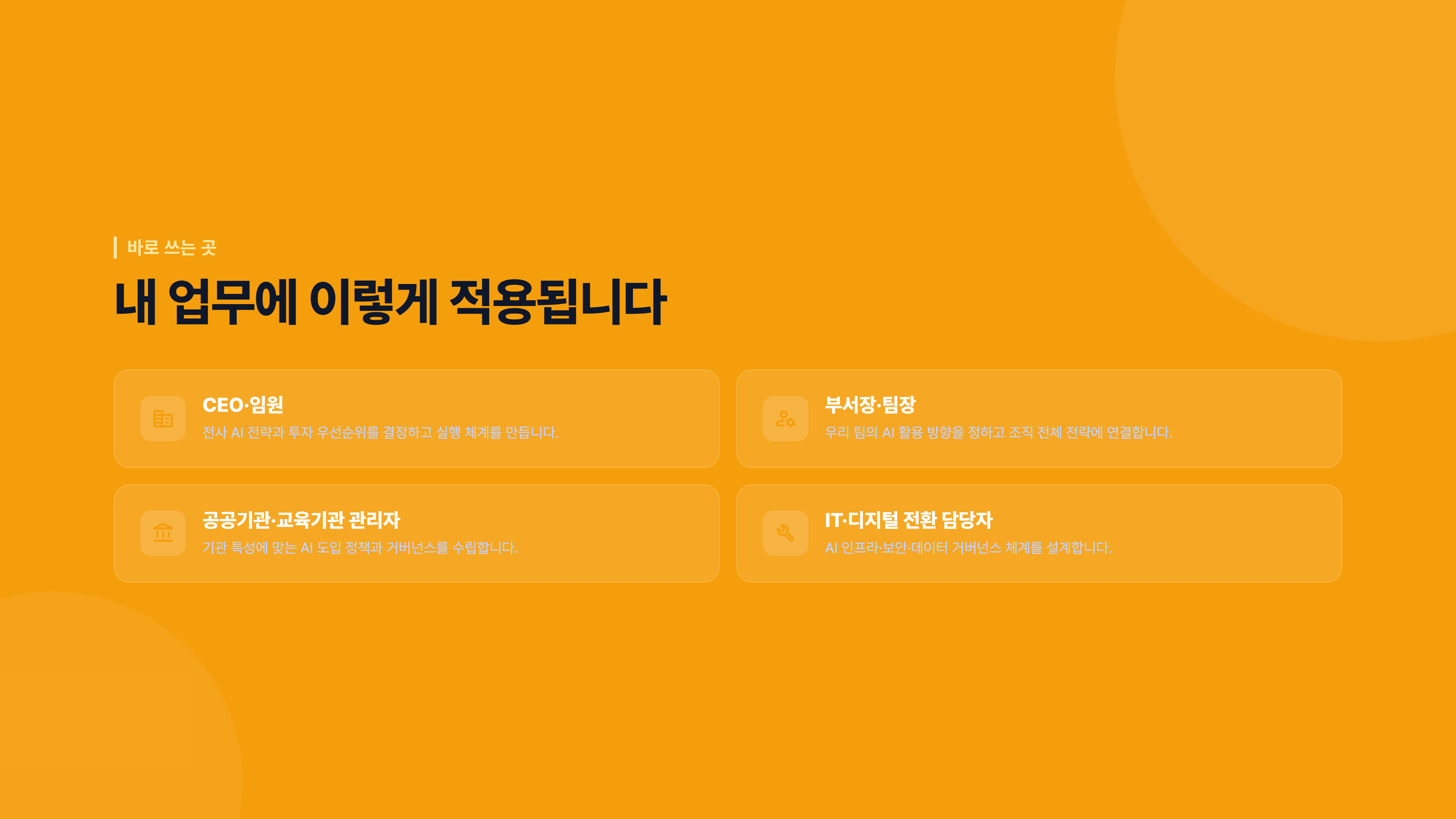 사내 AI 도입 전략 & 거버넌스 소개 슬라이드 6